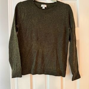 J.Crew Teddie Olive Knit Top